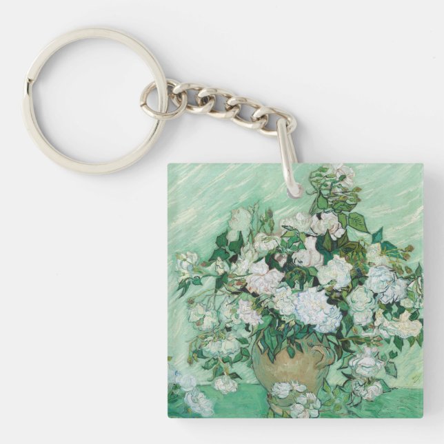 Vincent van Gogh - Roses Key Ring (Front)
