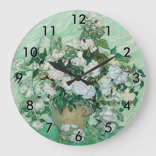 Vincent van Gogh - Roses Large Clock (Front)