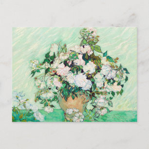 Vincent van Gogh Roses Painting Postcard