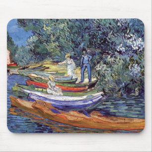 Vincent Van Gogh - Rowing Boats On The Banks Oise Mouse Pad
