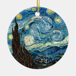 Vincent Van Gogh’s Starry Night Ceramic Tree Decoration