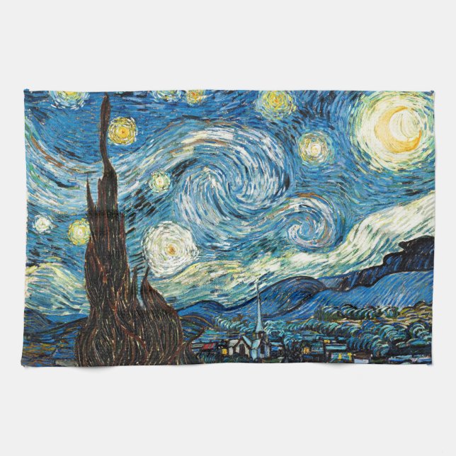 Vincent Van Gogh’s Starry Night Tea Towel (Horizontal)