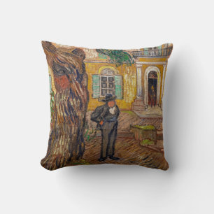 Vincent Van Gogh - Saint-Paul Asylum in Saint-Remy Cushion