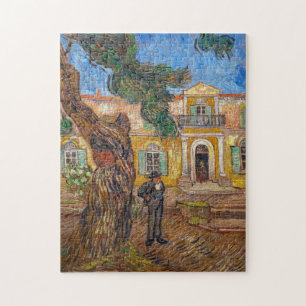 Vincent Van Gogh - Saint-Paul Asylum in Saint-Remy Jigsaw Puzzle