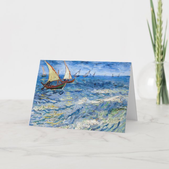 Vincent van Gogh - Seascape at Saintes-Maries Card (Front)