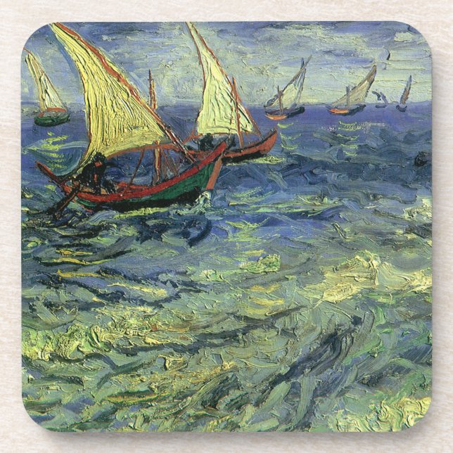 Vincent van Gogh - Seascape at Saintes Maries Coaster (Front)