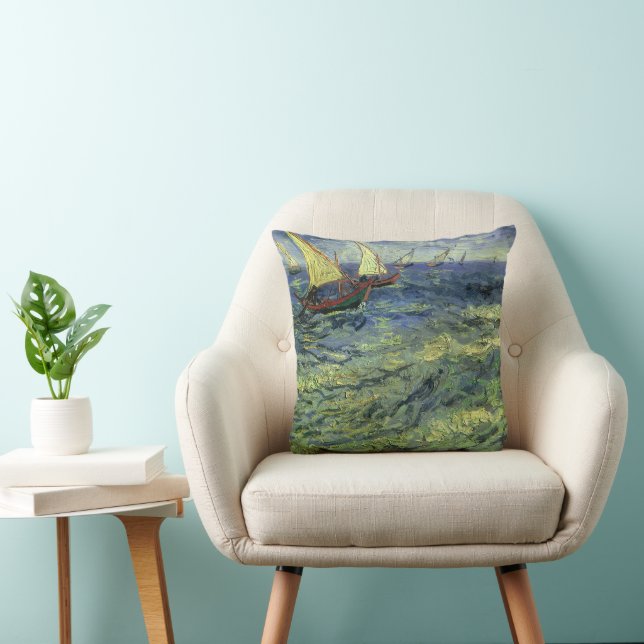 Vincent van Gogh - Seascape at Saintes Maries Cushion (Chair)
