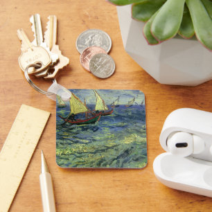Vincent van Gogh - Seascape at Saintes Maries Key Ring