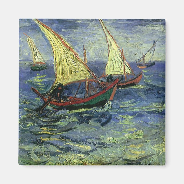 Vincent van Gogh - Seascape at Saintes Maries Magnet (Front)