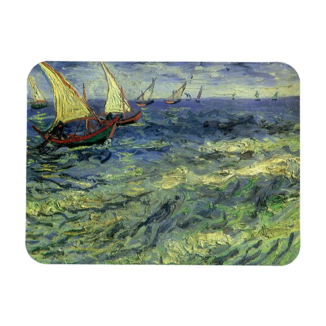 Vincent van Gogh - Seascape at Saintes Maries Magnet (Horizontal)