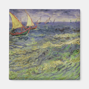 Vincent van Gogh Seascape at Saintes-Maries Magnet