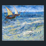 Vincent van Gogh - Seascape at Saintes-Maries Photo Print<br><div class="desc">Seascape at Saintes-Maries - Vincent van Gogh,  Oil on Canvas,  1888</div>