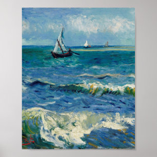 Vincent Van Gogh - Seascape at Saintes-Maries Poster
