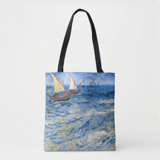 Vincent van Gogh - Seascape at Saintes-Maries Tote Bag (Front)
