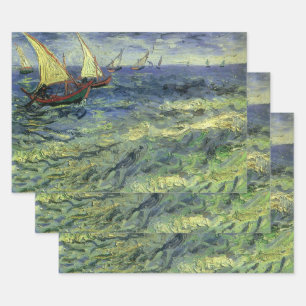 Vincent van Gogh - Seascape at Saintes Maries Wrapping Paper Sheet