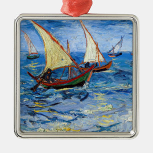 Vincent van Gogh - Seascape near Saintes-Maries Metal Ornament