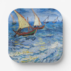 Vincent van Gogh - Seascape near Saintes-Maries Paper Plate
