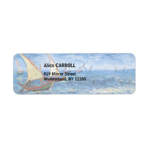 Vincent van Gogh - Seascape near Saintes-Maries Return Address Label