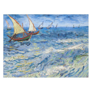 Vincent van Gogh - Seascape near Saintes-Maries Tablecloth