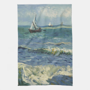 Vincent van Gogh - Seascape Near Saintes Maries Tea Towel