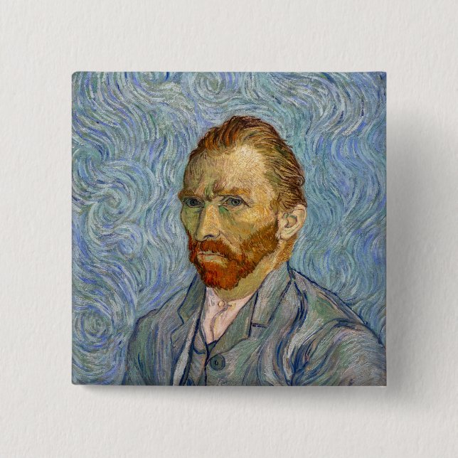 Vincent Van Gogh - Self-Portrait 15 Cm Square Badge (Front)