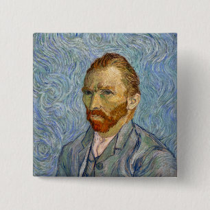 Vincent Van Gogh - Self-Portrait 15 Cm Square Badge