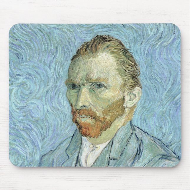Vincent van Gogh | Self Portrait, 1889 Mouse Pad (Front)