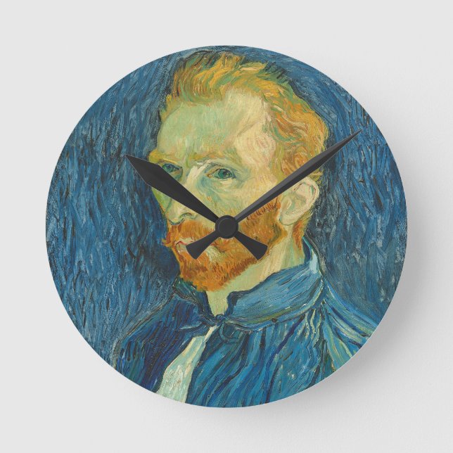 Vincent van Gogh | Self Portrait, 1889 Round Clock (Front)