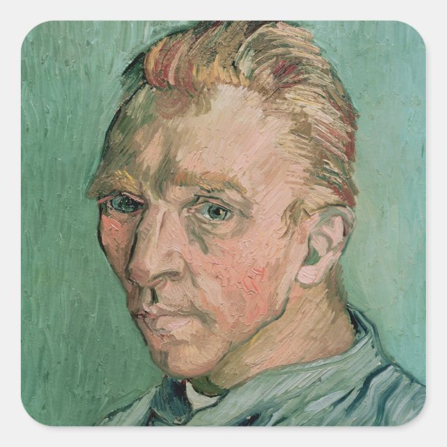 Vincent van Gogh | Self Portrait, 1889 Square Sticker (Front)