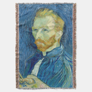 Vincent Van Gogh Self Portrait 1889 Throw Blanket