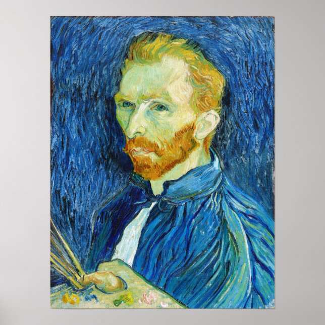 Vincent van Gogh: Self Portrait (August 1889) Poster (Front)