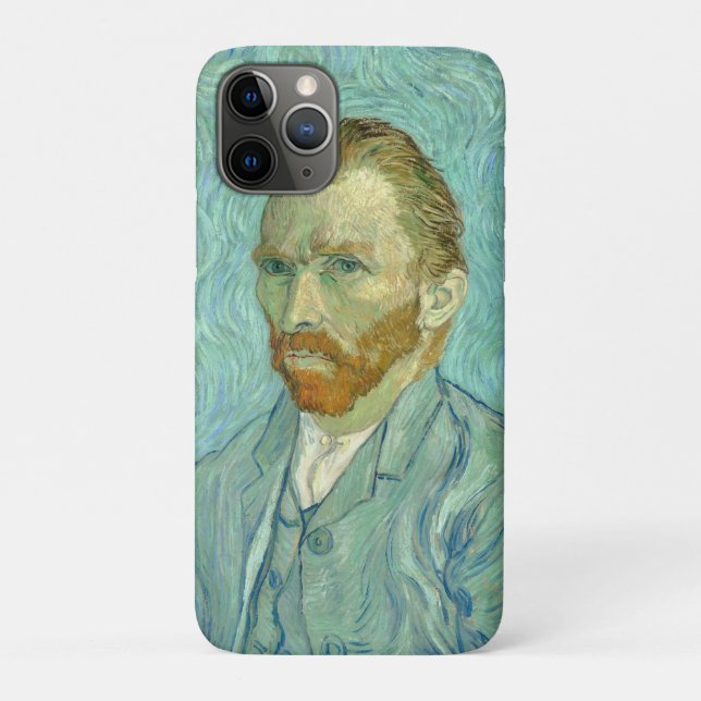 Vincent Van Gogh Self Portrait Blue Background Case-Mate iPhone Case (Back)