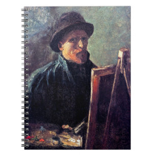 Vincent Van Gogh - Self Portrait Dark Felt Hat Notebook