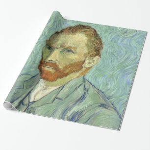 Vincent Van Gogh Self Portrait Fine Art Painting Wrapping Paper