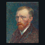 Vincent Van Gogh Self-Portrait Fine Art Print<br><div class="desc">Vincent Van Gogh created at least twenty-four self-portraits during his two-year stay in Paris. He finished this one in 1887. Its densely dabbed brushwork is a hallmark of Van Gogh’s style, It is part of the Joseph Winterbotham Collection of Art Institute of Chicago. It has a CC0 public domain designation....</div>