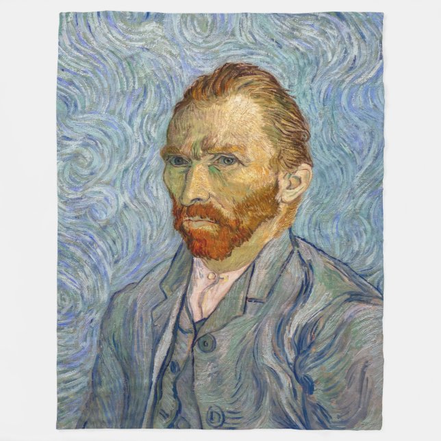Vincent Van Gogh - Self-Portrait Fleece Blanket (Front)