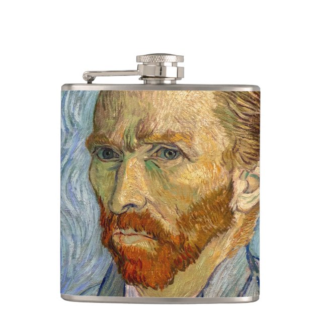 Vincent Van Gogh - Self-Portrait Hip Flask (Front)