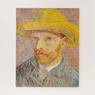 Vincent Van Gogh Self Portrait impressionist paint Jigsaw Puzzle