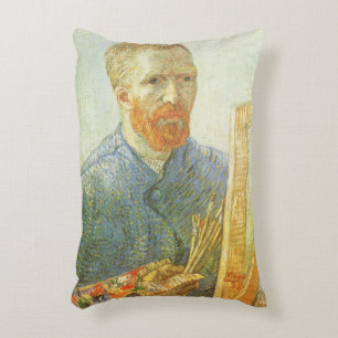 Vincent van Gogh - Self Portrait in Front of Easel Decorative Cushion