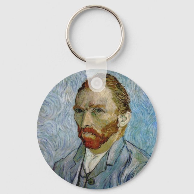 Vincent Van Gogh Self Portrait Key Ring (Front)