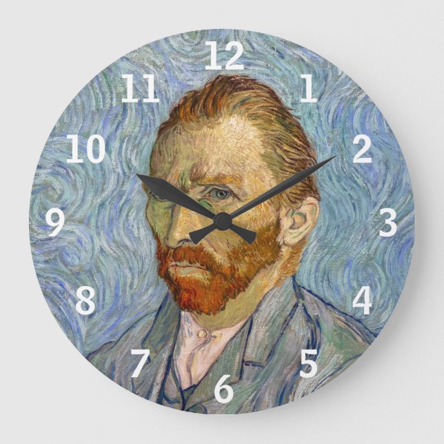 Vincent Van Gogh - Self-Portrait Large Clock (Front)