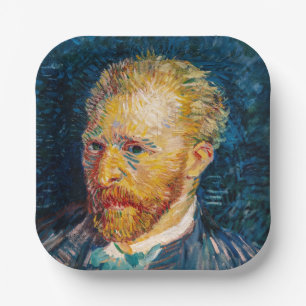 Vincent Van Gogh - Self-Portrait Paper Plate