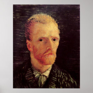Vincent van Gogh Self Portrait, Vintage Fine Art Poster