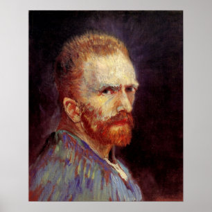 Vincent van Gogh Self Portrait, Vintage Fine Art Poster