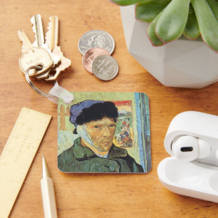Vincent van Gogh - Self Portrait with Bandaged Ear Key Ring