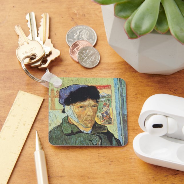 Vincent van Gogh - Self Portrait with Bandaged Ear Key Ring (Desk)
