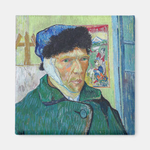 Vincent van Gogh - Self-portrait with bandaged ear Magnet