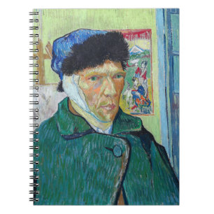 Vincent van Gogh - Self-portrait with bandaged ear Notebook