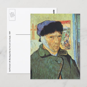Vincent van Gogh - Self Portrait with Bandaged Ear Postcard