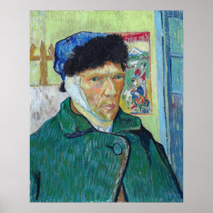 Vincent van Gogh - Self-portrait with bandaged ear Poster